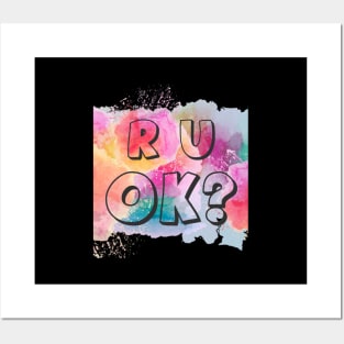 r u ok | are you ok | ru ok Posters and Art